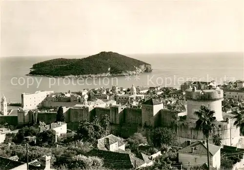 AK / Ansichtskarte Dubrovnik_Ragusa mit Lokrum Dubrovnik Ragusa