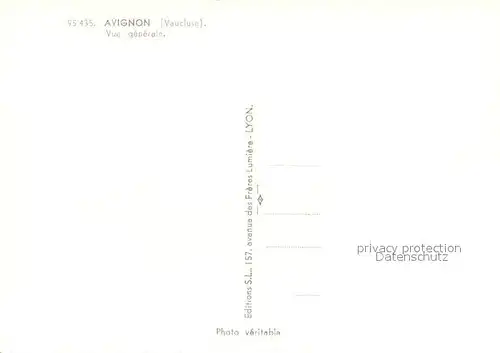 AK / Ansichtskarte Avignon_Vaucluse  Avignon Vaucluse