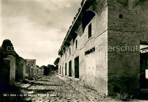 AK / Ansichtskarte Ostia Via dei Balconi Ostia