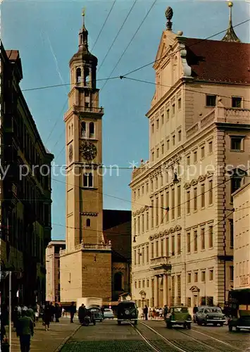 AK / Ansichtskarte Augsburg Rathaus und Perlach Augsburg