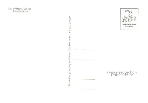 AK / Ansichtskarte Hameln_Weser Dempterhaus Fachwerk Hameln Weser