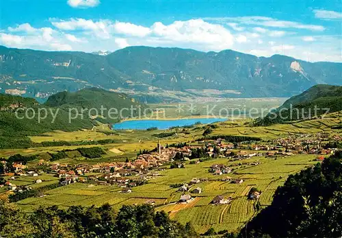 AK / Ansichtskarte Kaltern_Weinstrasse_Tirol Panorama an der Suedtiroler Weinstrasse Kaltern_Weinstrasse_Tirol
