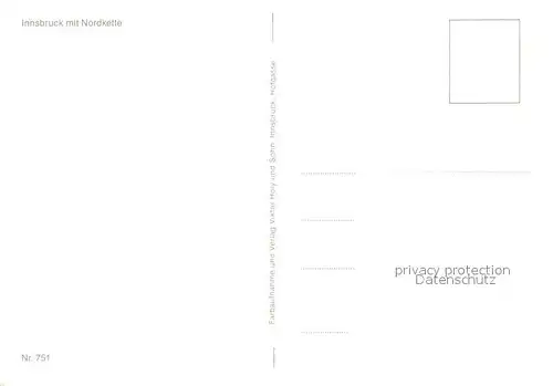 AK / Ansichtskarte Innsbruck mit Nordkette Innsbruck