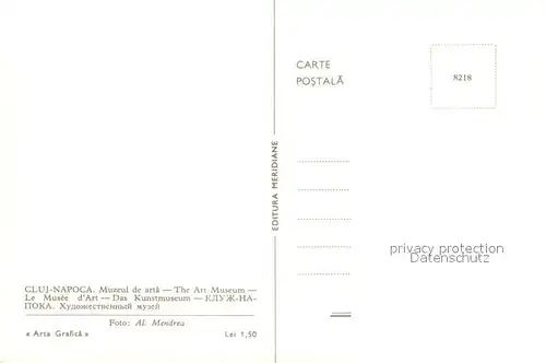 AK / Ansichtskarte Cluj Napoca Muzeul de arta Cluj Napoca