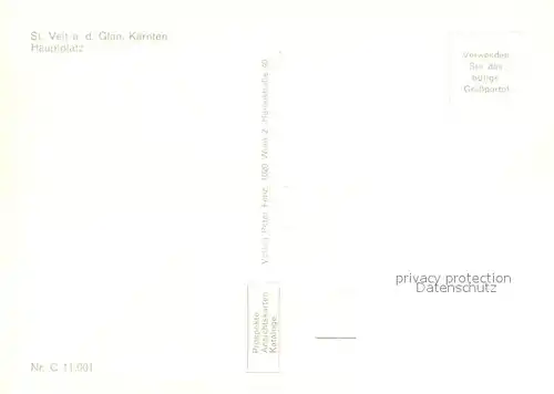 AK / Ansichtskarte Veit_Glan_St Hauptplatz Veit_Glan_St