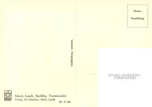 AK / Ansichtskarte Maria_Laach_Glees Basilika Maria_Laach_Glees