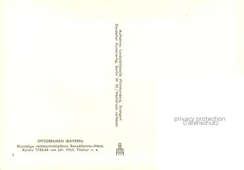 AK / Ansichtskarte Ottobeuren Kirche Ottobeuren