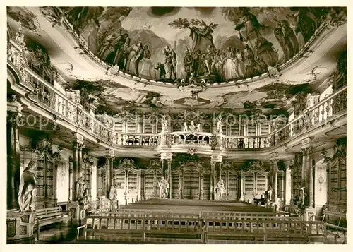 AK / Ansichtskarte Schussenried_Bad Kloster Bibliothek von Dominikus Zimmermann Schussenried_Bad