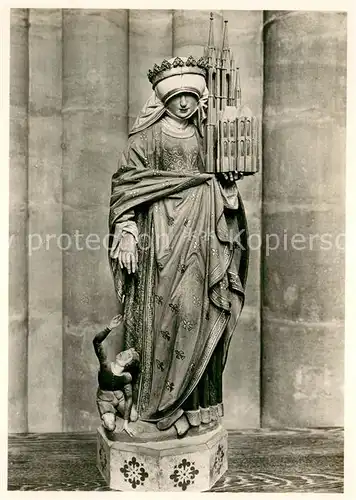 AK / Ansichtskarte Marburg_Lahn Elisabethkirche Heilige Elisabeth Marburg_Lahn