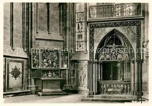 AK / Ansichtskarte Marburg_Lahn Elisabethkirche Elisabethenchor mit Mausoleum Marburg_Lahn