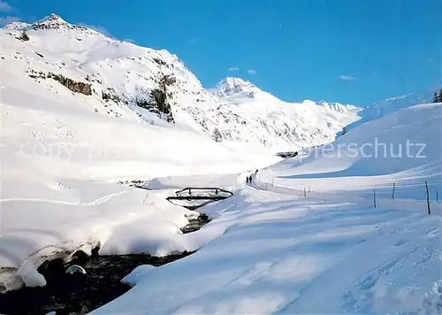 AK / Ansichtskarte Fextal im Schnee Oberengadin Fextal