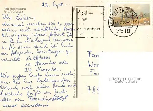 AK / Ansichtskarte Hopfensee Seepartie Hopfensee