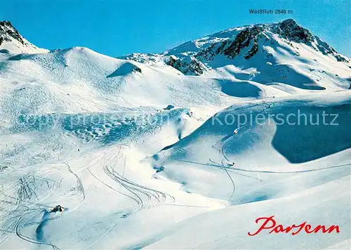 AK / Ansichtskarte Parsenn Davos Derby Schuss Route Weissfluh K?blis Parsenn