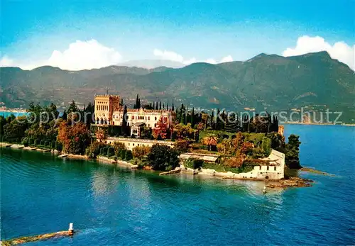 AK / Ansichtskarte Isola_di_Garda_Lago_di_Garda Fliegeraufnahme Isola_di