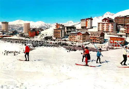 AK / Ansichtskarte Sestriere Panorama e Campi di sci Sestriere