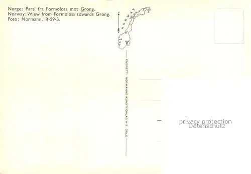 AK / Ansichtskarte Norge_Norwegen Parti fra Formofoss mot Grong Norge Norwegen