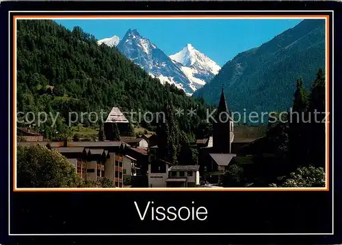 AK / Ansichtskarte Vissoie Val dAnniviers Le Besso et l Obergabelhorn Vissoie