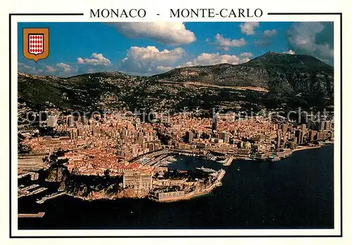 AK / Ansichtskarte Monaco Fliegeraufnahme Monaco