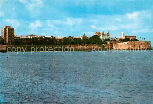 AK / Ansichtskarte Cadiz_Andalucia Perspectiva Alameda Apodaca y Baluarte de Candelaria Cadiz Andalucia