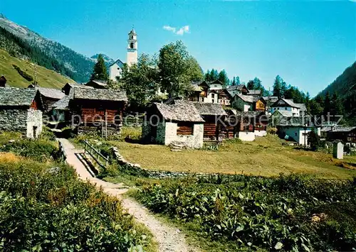 AK / Ansichtskarte Bosco_Gurin Ortsansicht Bosco Gurin