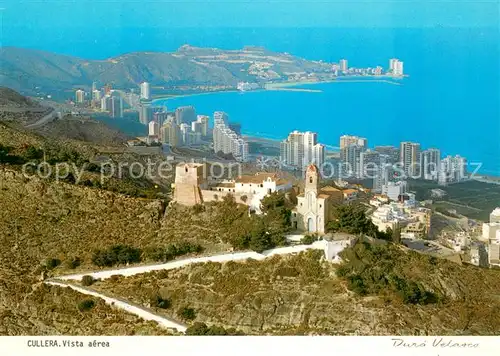 AK / Ansichtskarte Cullera_Valenciana Vista aerea del Castillo Cullera_Valenciana