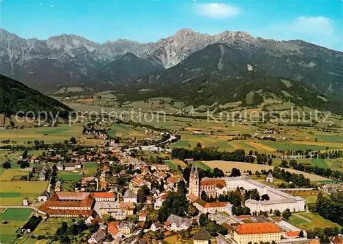 AK / Ansichtskarte Admont_Steiermark Fliegeraufnahme mit den Hallermauern Admont_Steiermark