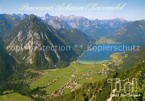 AK / Ansichtskarte Achensee Maurach Pertisau Karwendelgebirge Fliegeraufnahme Achensee