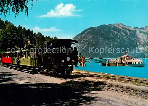 AK / Ansichtskarte Achensee Zahnradbahn Schiffsstation Seespitz Achensee