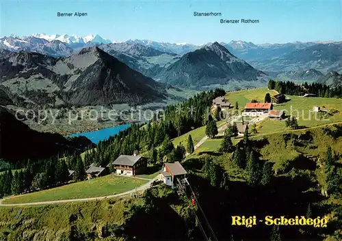 AK / Ansichtskarte Rigi_Scheidegg Fliegeraufnahme Rigi Scheidegg