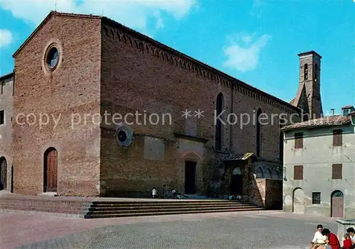 AK / Ansichtskarte San_Gimignano Chiesa Sant Agostino San_Gimignano