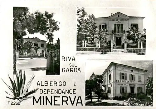 AK / Ansichtskarte Riva_del_Garda Albergo e Dependance Minerva  Riva_del_Garda