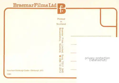 AK / Ansichtskarte Edinburgh  Edinburgh