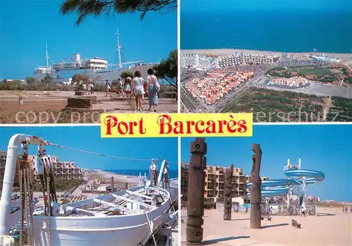 AK / Ansichtskarte Port_Barcares Fliegeraufnahme Hafen Strand Port Barcares