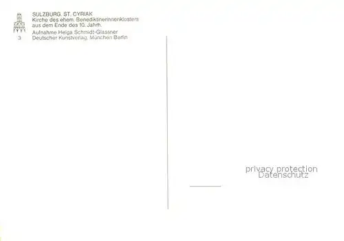 AK / Ansichtskarte Sulzburg_Freiburg St. Cyriak Kirche Sulzburg Freiburg