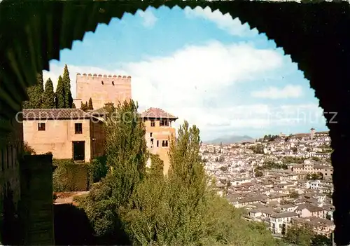 AK / Ansichtskarte Granada_Andalucia Vista parcial desde la Alhambra Granada Andalucia