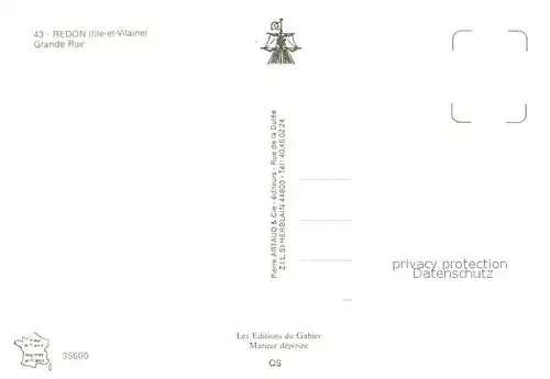 AK / Ansichtskarte Redon Grande Rue Redon