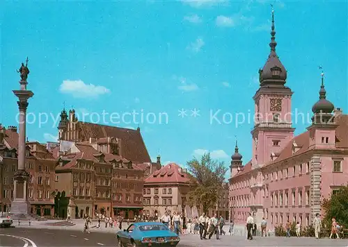 AK / Ansichtskarte Warszawa Widok na Plac Zamkowy i Zamek Krolewski Warszawa