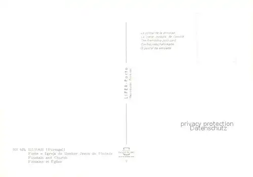 AK / Ansichtskarte Elvas_Portugal Fontaine et Eglise 