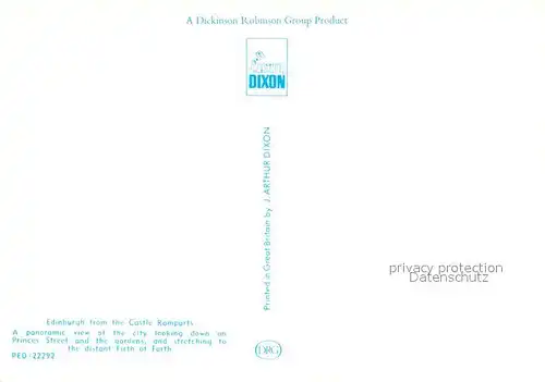 AK / Ansichtskarte Edinburgh from the Castle Remparts Edinburgh