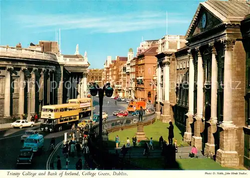 AK / Ansichtskarte Dublin_Ireland Trinity College and Bank of Ireland College Green Dublin_Ireland