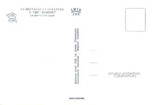 AK / Ansichtskarte Benodet Le port et les quais Vue aerienne Benodet