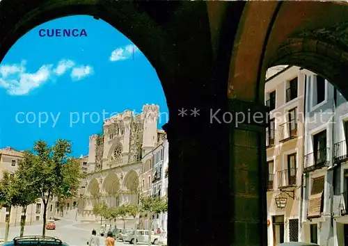 AK / Ansichtskarte Cuenca_Castilla La_Mancha_Espana Plaza Mayor y Catedral  