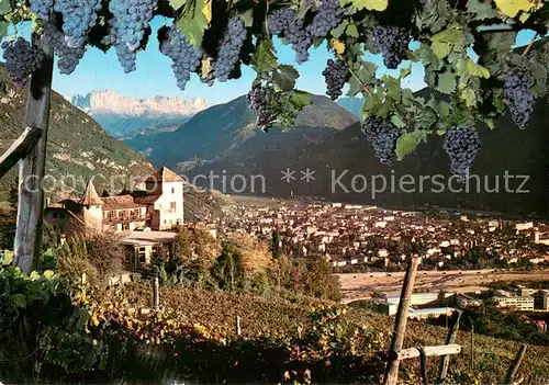 AK / Ansichtskarte Bozen_Suedtirol mit Rosengarten Bozen Suedtirol