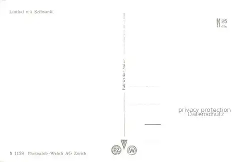 AK / Ansichtskarte Linthal_Glarus mit Selbsanft Linthal_Glarus
