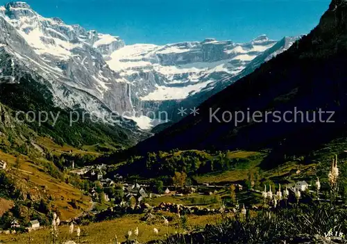 AK / Ansichtskarte Gavarnie_Hautes Pyrenees Au fon le cirque Gavarnie Hautes Pyrenees