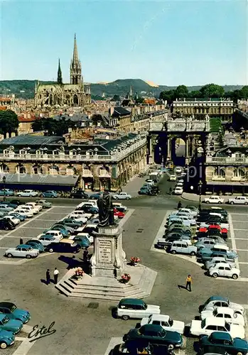 AK / Ansichtskarte Nancy_Lothringen Place Stanislas Arc de triomphe Palais Gouvernement Nancy Lothringen