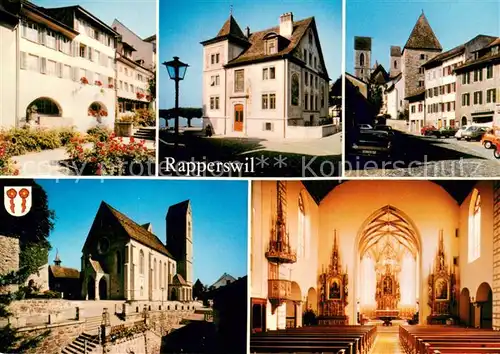 AK / Ansichtskarte Rapperswil_SG Kirche Z?richsee Rapperswil SG