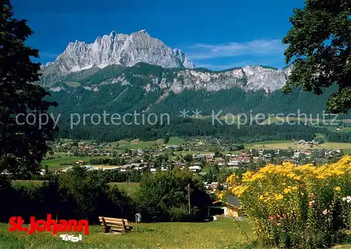 AK / Ansichtskarte St_Johann_Tirol mit Wildem Kaiser St_Johann_Tirol