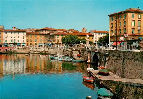 AK / Ansichtskarte Livorno Scali del Pontina Fosso Reale Livorno