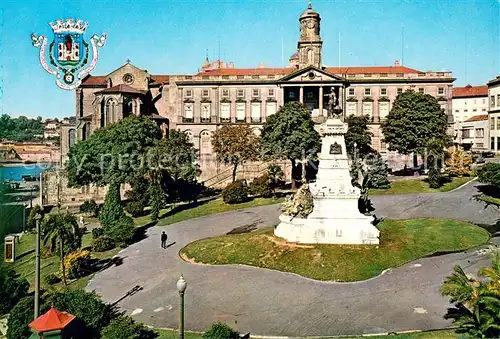 AK / Ansichtskarte Porto_Portugal Praca e Monumento ao Infante Dom Henrique Wappen Krone Porto Portugal